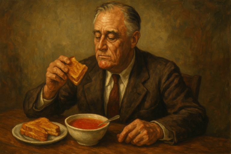 Franklin D. Roosevelt’s Favorite Food: Grilled Cheese & Tomato Soup Recipe