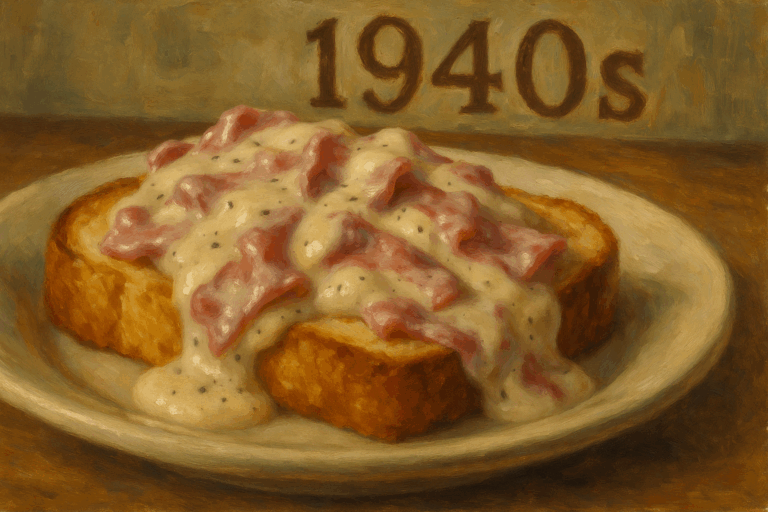 Creamed Chipped Beef on Toast Recipe: The Most Popular Dish of the 1940s