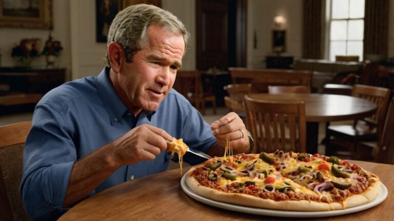 George W. Bush’s Cheeseburger Pizza
