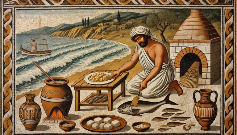 Ancient Greek Cheese-Crusted Fish: Tyrokroustos Ichthys from 320 BC