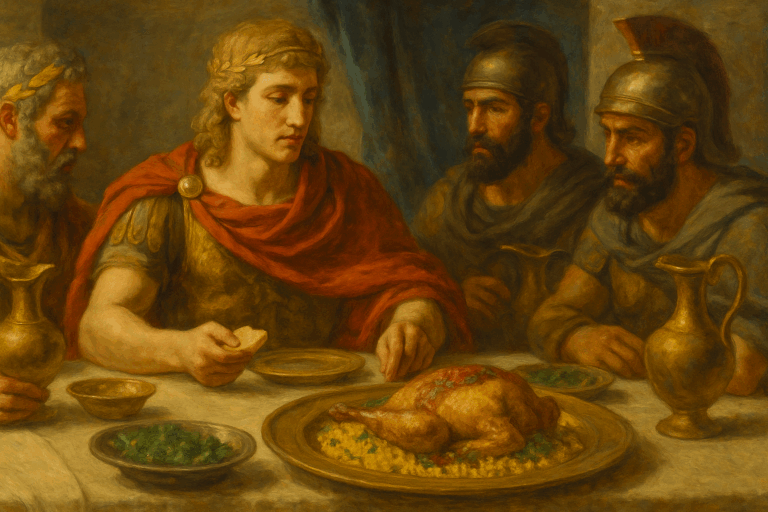 One of Alexander the Great’s Favorite Meals? A Pheasant Feast with Pomegranate and Saffron