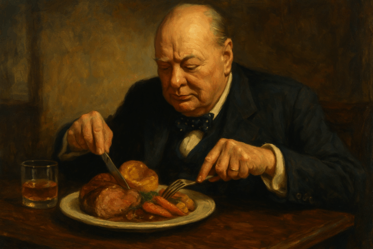 Winston Churchill’s Favorite Food: Sunday Roast with Yorkshire Pudding Recipe