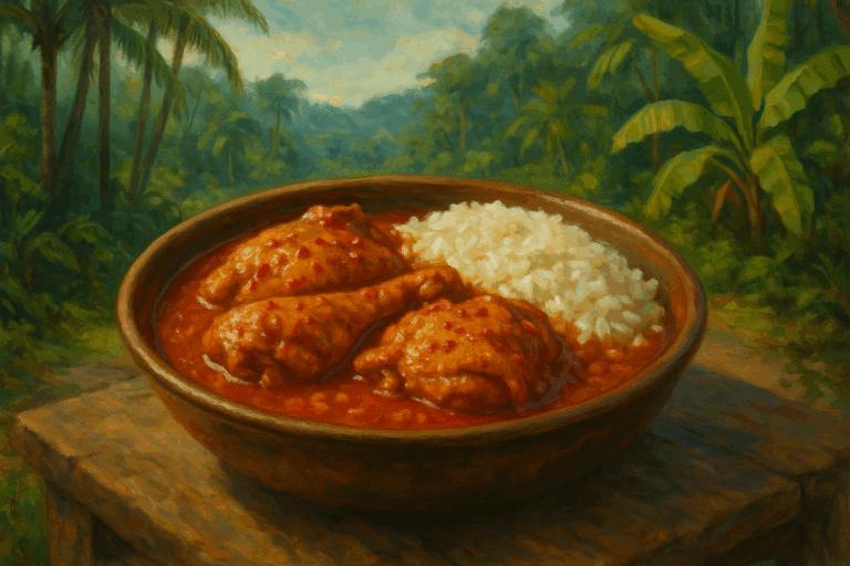 Poulet (Chicken) Moambé Recipe and the Tragic Story of Congo’s Colonial Past