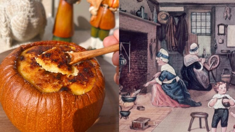 The First Pumpkin Pie Recipe? A Colonial Custard Baked Inside a Whole Pumpkin