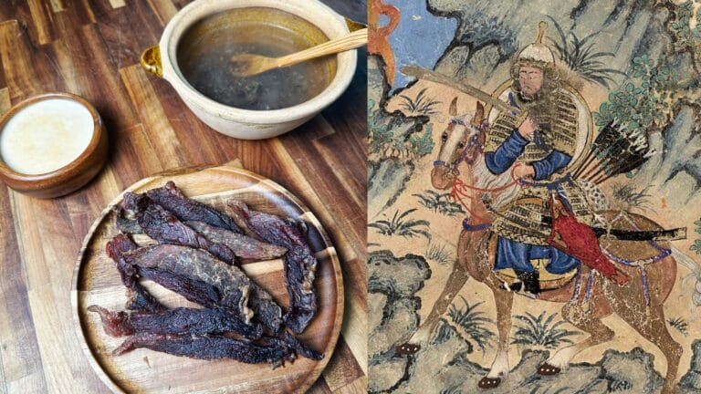 Feeding a Mongolian Warrior: Borts and Suutei Tsai
